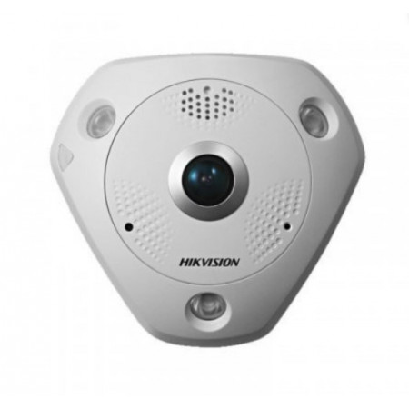 Hikvision DS-2CD63C5G0E-IVS(B) (2мм) 12 МП Fisheye із мікрофоном